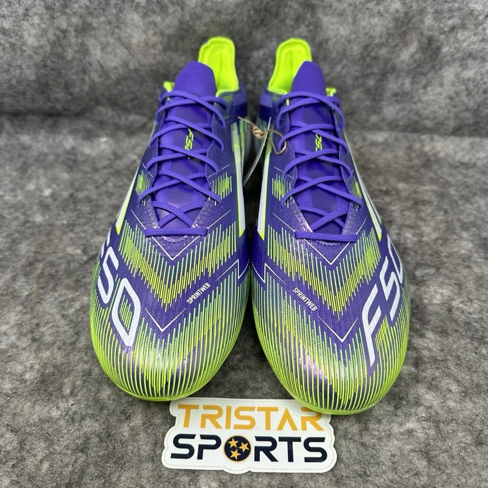 Adidas Adizero F50 Elite FG Soccer Cleats Mens 12.5 Purple Radiant Blaze JH7615